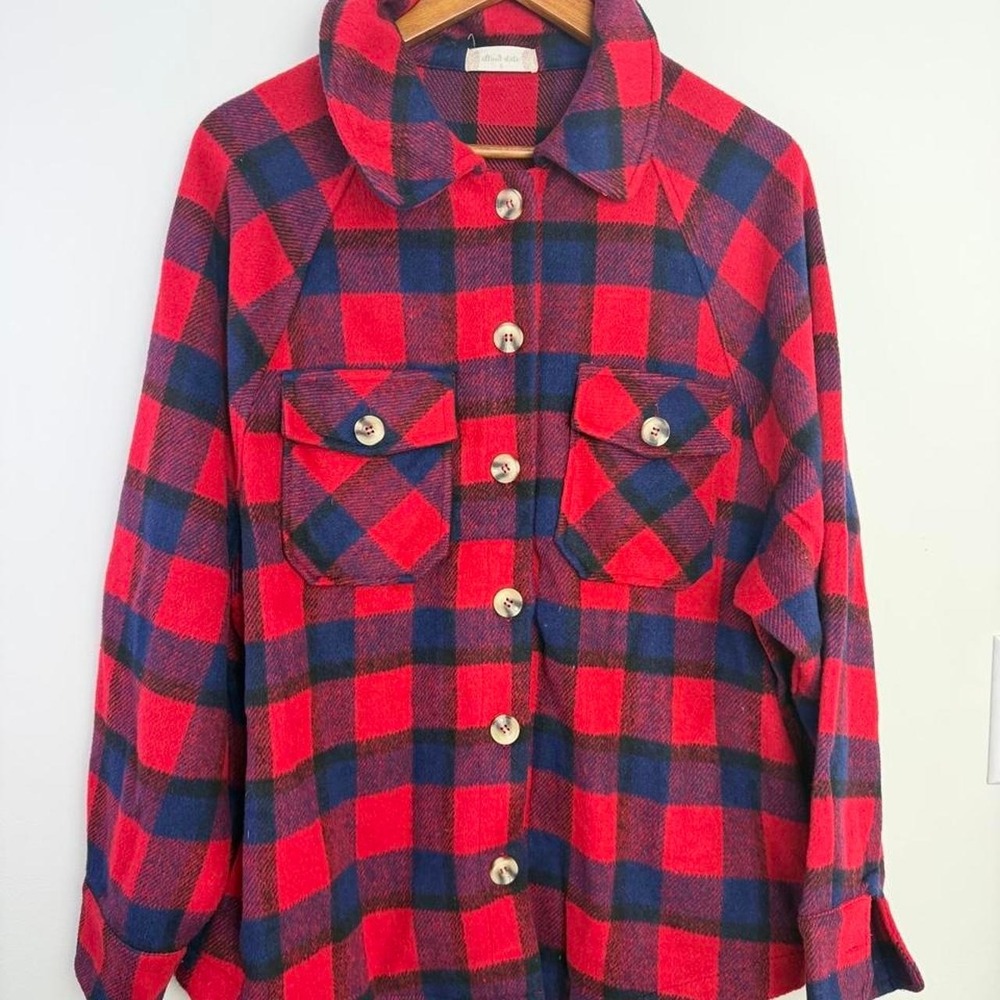 Altar'd State Shacket Plaid Women's Small